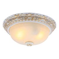 Настенно-потолочный светильник Arte Lamp A7121PL-2WG TORTA 2*60W E27 бело-золотой