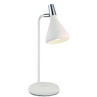 Настольная лампа Arte Lamp A9154LT-1WH CICLONE 1*40W белый/хром